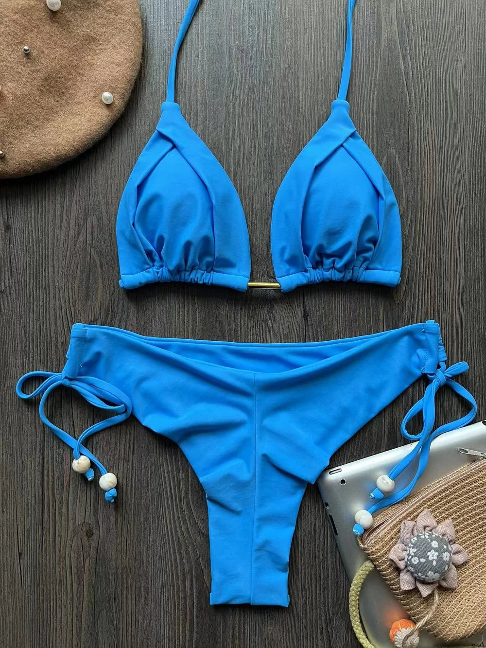 New Sexy 13-Color Brazilian Push-Up Triangle Bikini Swimwear Set